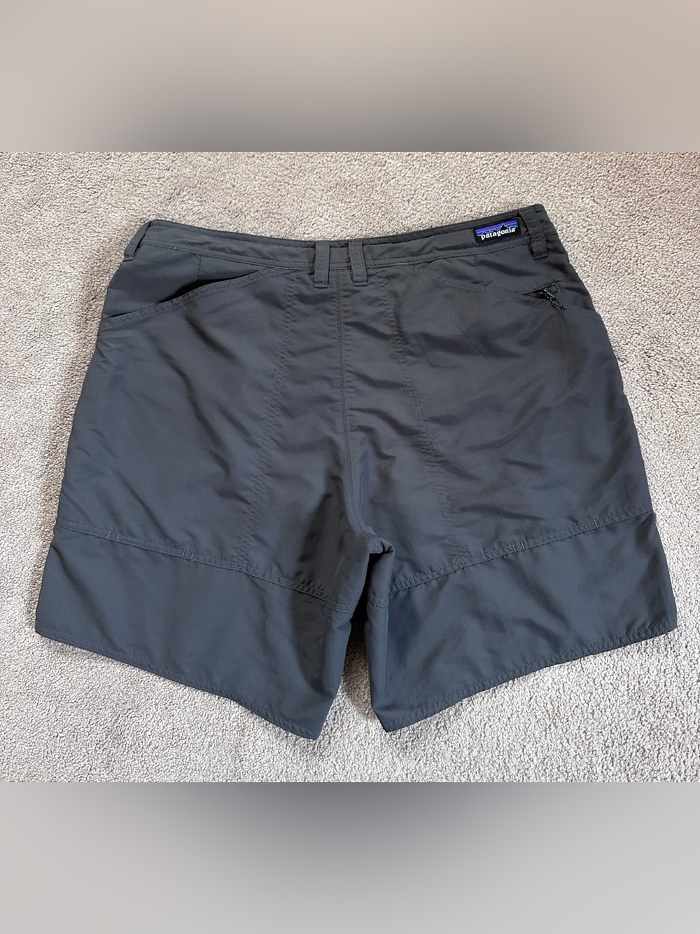 Patagonia Wavefarer Stand Up Hiking Outdoor Shorts Gray Size 34 - Picture 3 of 12